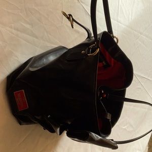 Valentino patent leather purse with bow